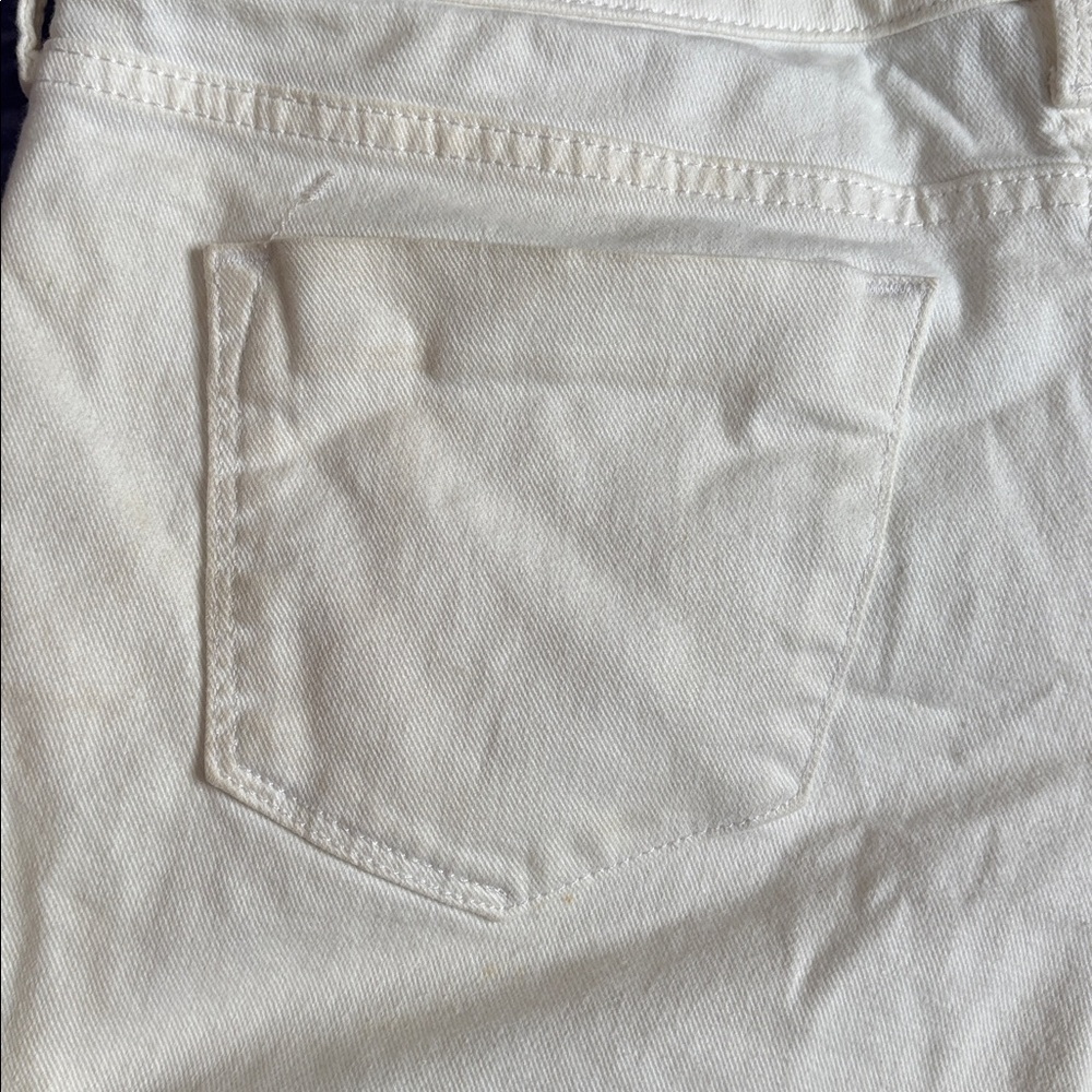 Mossimo Supply Co. White Denim Roll-Cuff Jean Shorts - Picture 4 of 7